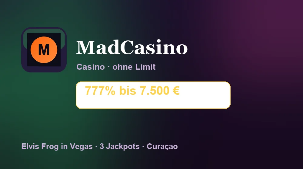 Screenshot von MadCasino
