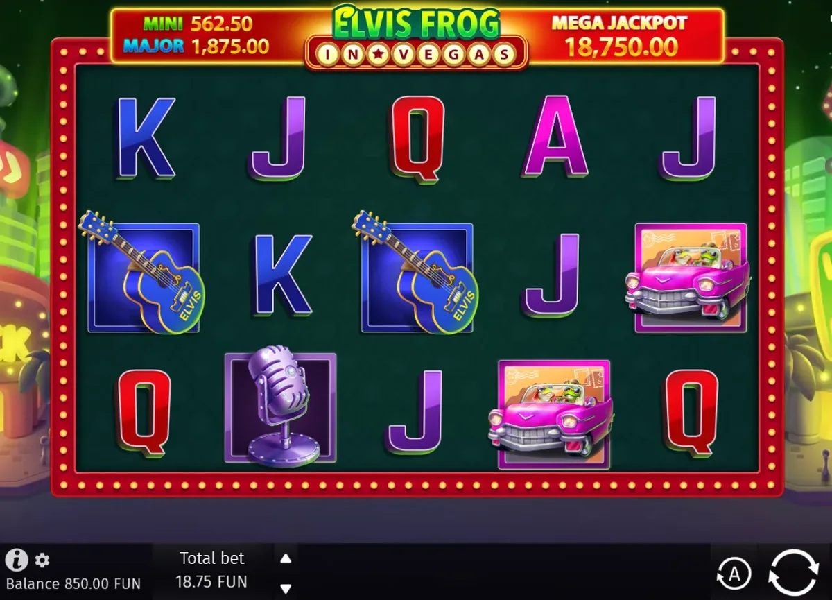Elvis Frog in Vegas — Spielfeld