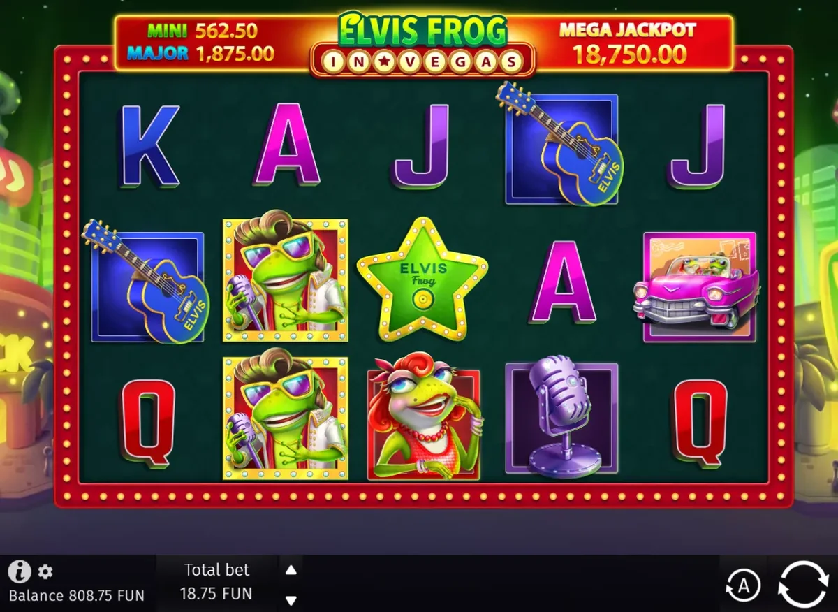 Elvis Frog in Vegas — Freispiele